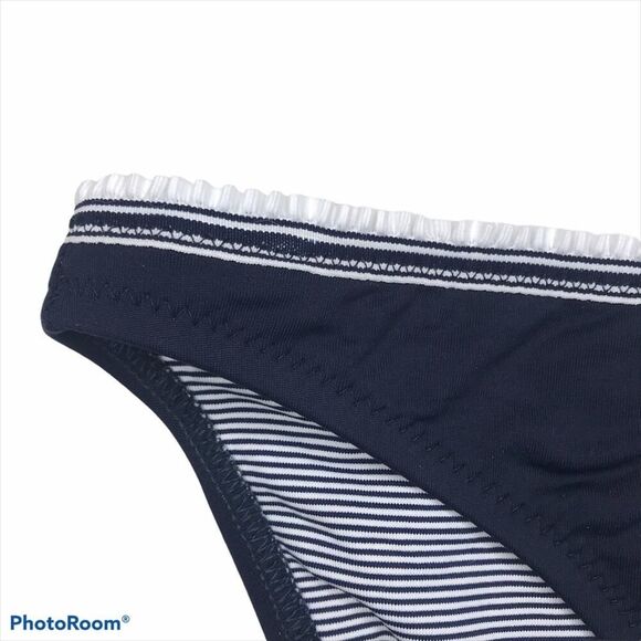 Becca Swimwear Bikini Bottom Navy Blue Size Small - Picture 2 of 6